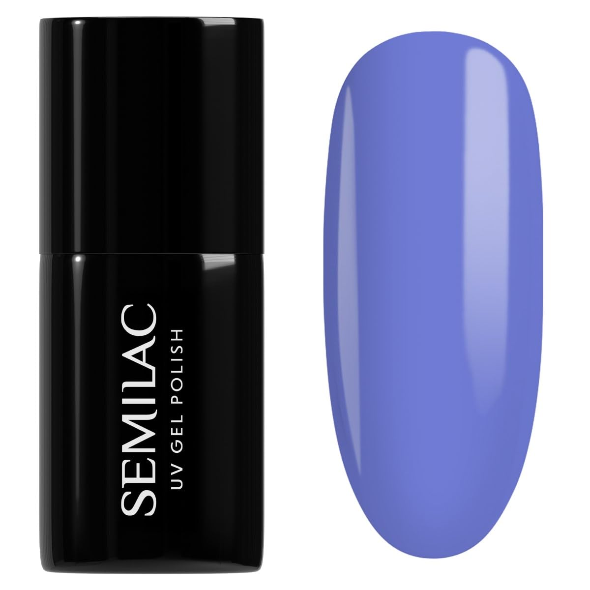 SEMILAC Gel Nail Polish 536 Go Argentina Blue - Full Coverage Gel Polish - Soak Off Easy To Use LED/UV Nail Lamp - Long Lasting Manicure and Pedicure up to 3 weeks