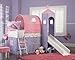 Powell Princess Castle Twin Tent Bunk Bed with Slide  ~ Powell 