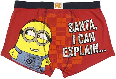 Christmas Boxers Shorts Minions Despicable Me 'Santa I Can Explain '