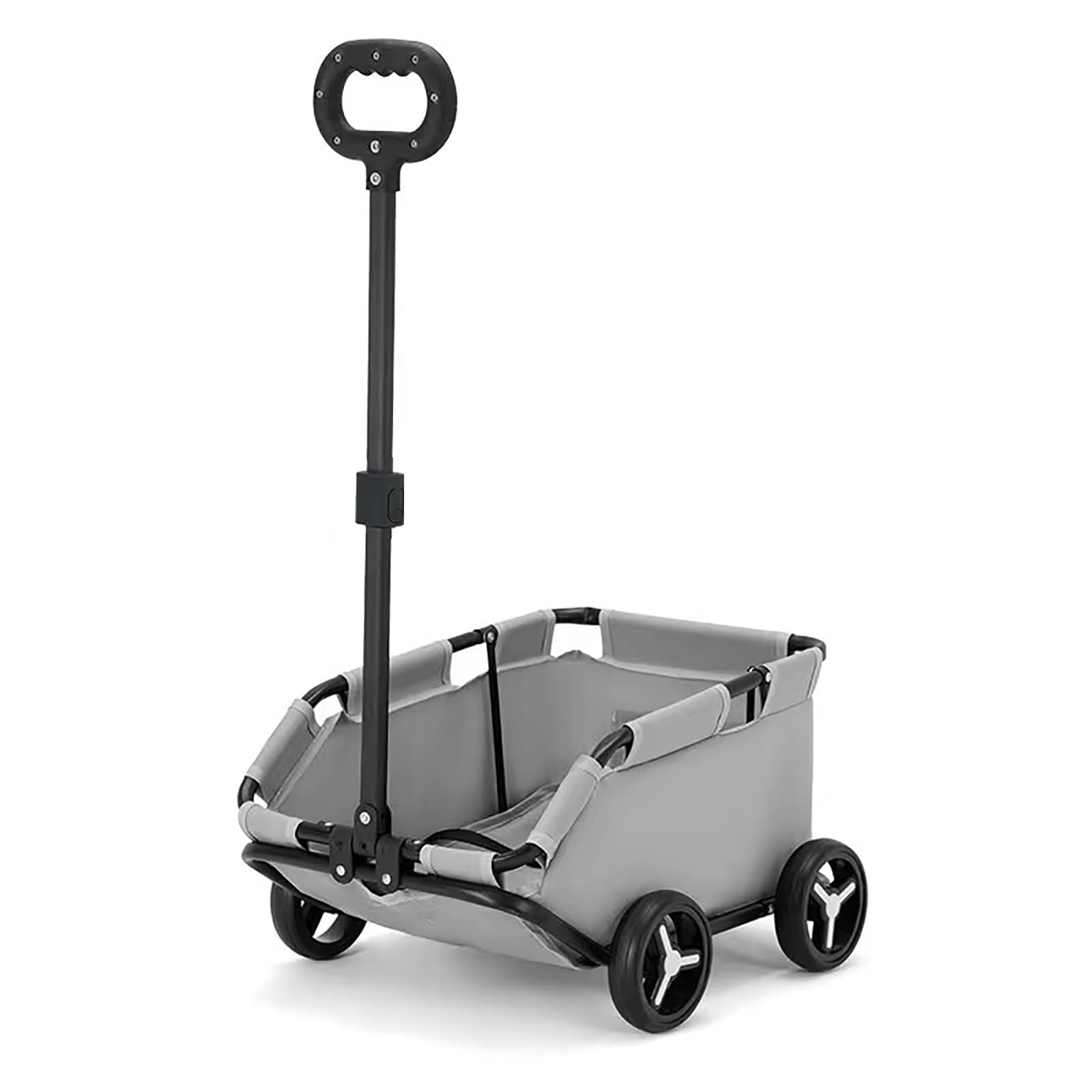 Photo 1 of Dog Stroller 4 Wheels Folding Dog Cart Pet Stroller for Travelling Shopping Walking Playing for Small Dogs Cats (Grey)