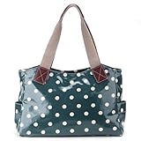Anladia Ladies Designer Oilcloth Handbag Polka Dots Star cartoon car Shoulder bag Tote Shopper Day Bag