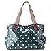 Anladia Ladies Designer Oilcloth Handbag Polka Dots Star cartoon car Shoulder bag Tote Shopper Day Bag