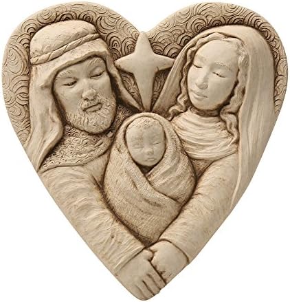 George Carruth Heart of Christmas Plaque - Jesus Mary Joseph Wall Art