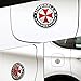 HINSCR Umbrella Corporation Car Badge Decal Umbrella 3D Aluminum Alloy Circle Emblem Sticker for Car Motorcycle (Style B-1 pcs)