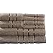 Lavish Home 8 Piece 100% Cotton Plush Bath Towel Set - Taupe 27.5