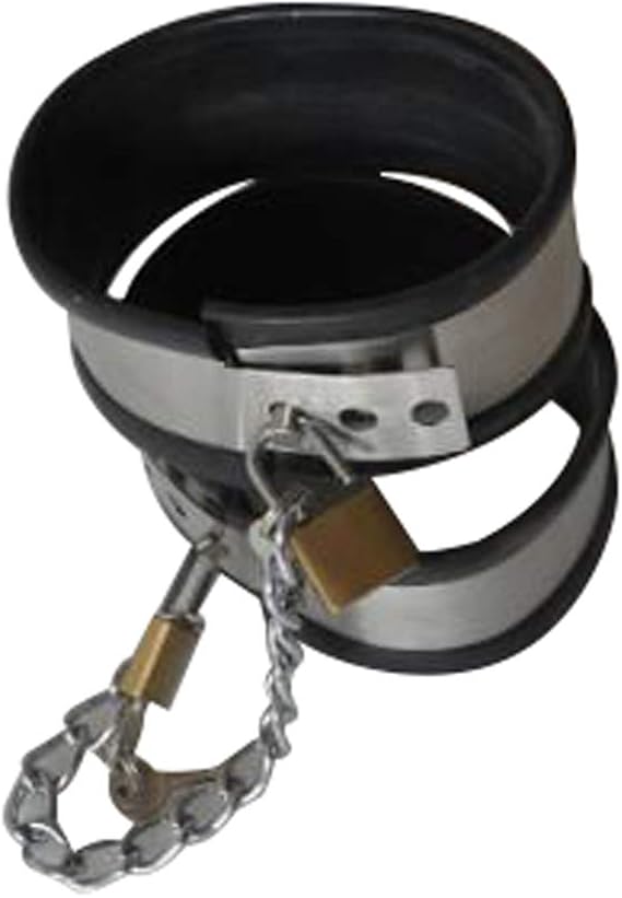 Cosplay Stainless Steel Show Handcuffs Black (Men's) Amazon.co.uk