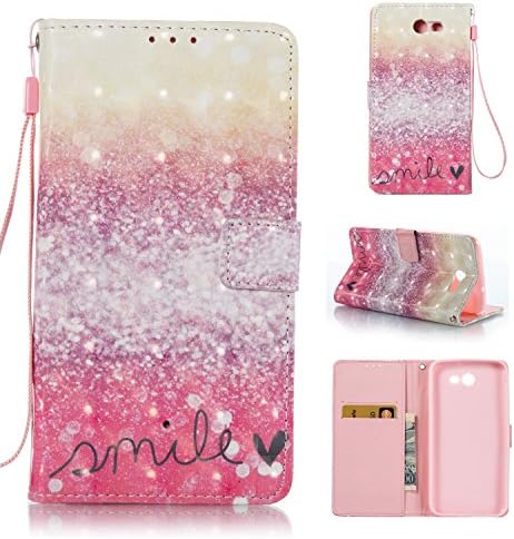Samsung Galaxy J7 2017 Case, FirstCover Wallet Folio PU Leather Flip Case Cover with Card Holder and Wrist Strap for Galaxy J7 2017/J7 V/J7 Sky Pro/J7 Perx/J7V 2017/J7 Prime (A-9)