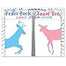 PROLOSO Baby Shower Gender Reveal Voting Board Team with Pink & Blue Stickers (Buck or Doe)