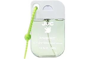 Power Mist Hand Sanitizer Spray - 1.3fl.oz Mint Scent with Keychain Antibacterial Hydrating for Travel & Daily Essential