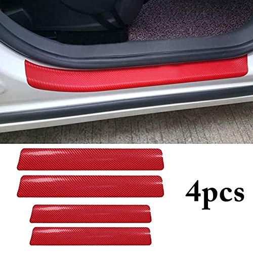 Electronica Car Door Sill Scuff Guard | Welcome Pedal Protect | Anti-Kick Scratch for Cars Doors (Carbon Fibre 4PCs Sticker) Electronica Car Door Sill Scuff Guard | Welcome Pedal Protect | Anti-Kick Scratch for Cars Doors (Carbon Fibre 4PCs Sticker)
