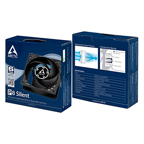 Ventola Per Case Da 80mm Silenziosa E Con Ottimizzazione Per La Pressione Statica Arctic P8 Silent P 234079 - Foto 11