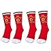 Manchester United FC Official Gift 2 Pair Pack Boys Dress Socks Red Size 4 - 6.5