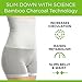 UpSpring Charcoal Fusion Belly Slimming Compression Boyshort Underwear and Shapewear L/XL