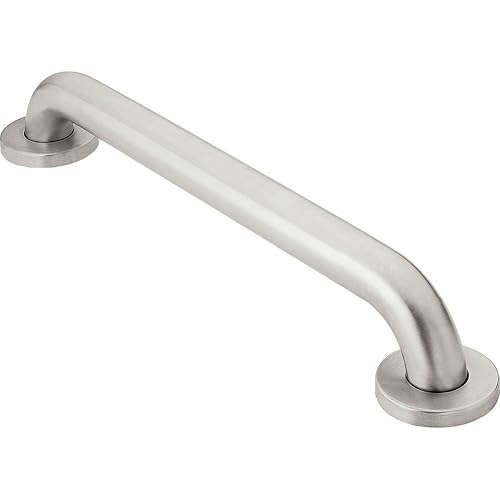 Moen Bathroom Safety 12-Inch Stainless Steel Shower Grab Bar - Main Image