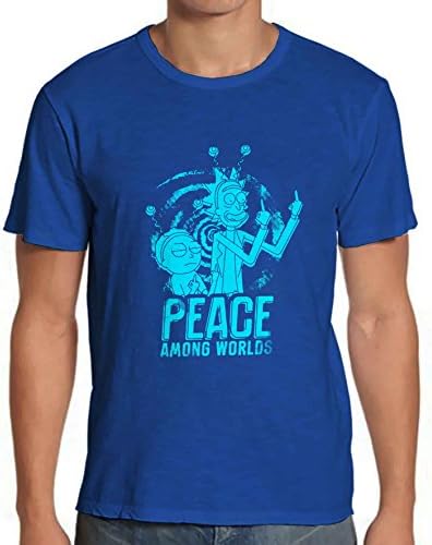 Rick And Morty Peace Among Worlds Shirt For Tshirt Men - Royal 3XL SQ