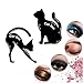 Cat Eyeliner Stencils Eyeshadow Plate, Matte PVC Matterial Smoky Eyeshadow Applicators Template Eyebrow Plate Eyeliner Wing Stamp, Professional Eye Shapes Draw Guide Tool for Easily Makeup(6 Pack)