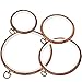Tatuo 4 Pieces Embroidery Hoop Cross Stitch Hoops Imitated Wood Embroidery Circle for Art Craft Handy Sewing and Hanging