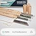 Reusable Straws by Sparkling Spot - Eco-friendly, Stainless Steel Metal, Ideal for travel, Set includes: 6x Straight 8.5 inch Drinking Straw, 3x Wooden Case, 3x Cleaning Brush, 1x Carrying Pouch