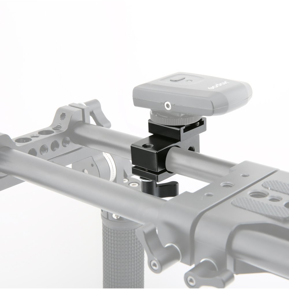 Kit Spallina Da 15 Mm Per Videocamera – Con Piastra A Sgancio Rapido E Morsetto, Per DSLR E Videocamere, Compatibile Manfrotto