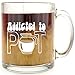 Addicted To Pot - Glass Coffee Mug