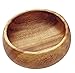 Pacific Merchants Trading Acaciaware Round Calabash Bowl, 4-Inch by 1.5-Inch
