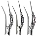 Fashion & Lifestyle Set of 3 Large Metal Alloy Alligator Sectioning Clips for Women and Girls - Pretty Strong Clamp Hairpins Non-Slip Hair Grips Accessories for Thick Hair, Silver Gray
