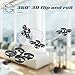 JJRC H36 Mini RC Quadcopter Drone with 5 Battery and Charger, Nano Drone Kit for Office RTF 2.4G 4CH 6 Axis with Headless Mode One Key Return, Mode 2 Remote Control UFO Drone for Kids (Black)
