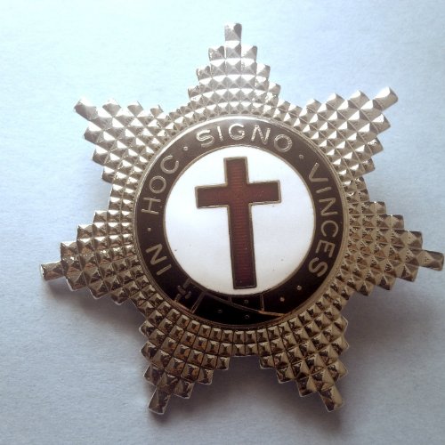 Delux Knight Templar Silver Star Badge