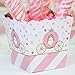 Big Dot of Happiness Little Princess Crown - Party Mini Favor Boxes - Pink and Gold Princess Baby Shower or Birthday Party Treat Candy Boxes - Set of 12
