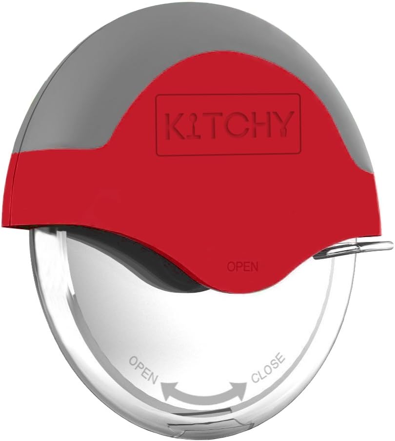 Kitchy Pizza Cutter Wheel - Super Sharp and Easy To Clean Slicer, Kitchen Gadget with Protective Blade Guard (Green): Kitchen & Dining