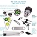 Cocktail Shaker Set Bartender Kit - All Your Essential 15 Pcs Bar Accessories like Martini Shaker, Jigger, Drink Mixer, Muddler, Cocktail Strainer | Come with Bonus Velvet Bag & eBook