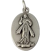 I G J OVAL MEDAL OF MERCIFUL JESUS - MADE IN HIGH RELIEF - 100% MADE IN ITALY