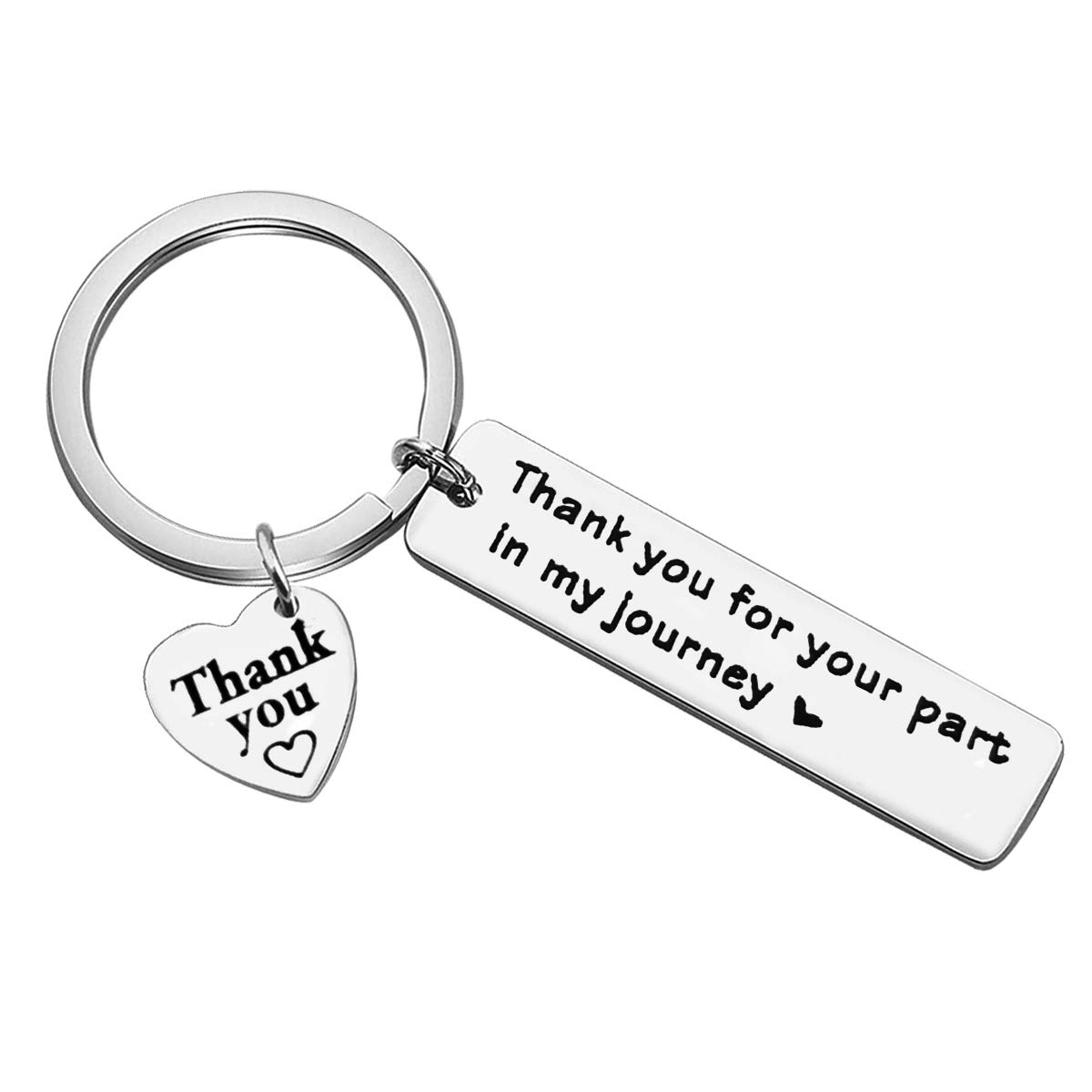 Huwujiu Mentor Gifts Keyring Thank You for Your Part In My Journey Keyring Christmas Birthday Gifts Thank You Gifts for Guidance Counselor Appreciation Gifts for Teacher Mentor