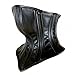 Strapon Face Neck Bound Leather -Davidsource Head Harness Slave Restraint Black Leather No Pungent Smell Corset Muzzle Posture BDSM Unisex Bondage Kit (18 Inches Neck Round, Black)