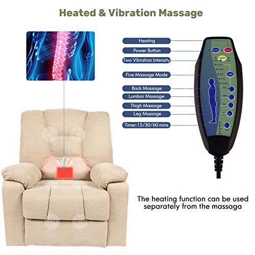 oneinmil Electric Power Lift Recliner Chair, Linen Recliners for