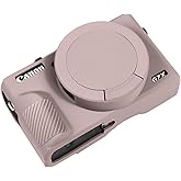 Easy Hood Case for Canon Powershot G7 X Mark III Digital Camera, Soft Silicone Protective Cover with Removable Lens Cover for Canon Powershot G7X Mark III DSLR Camera (Tiffany Pink)