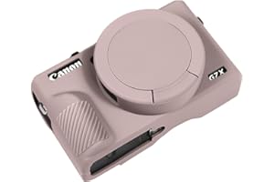 Easy Hood Case for Canon Powershot G7 X Mark III Digital Camera, Soft Silicone Protective Cover with Removable Lens Cover for