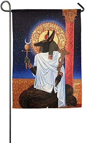 Egypt Anubis Custom 12 X 18 Prime Garden Flag Wear Resistant For Patio Home Flag