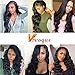 VRVOGUE 3 Bundles Brazilian Body Wave with 4x4 Lace Closure Human Hair 100% Unprocessed Brazilian Virgin Human Hair Free Part Closure Weave Natural Color (20 22 24+18 Free Part)