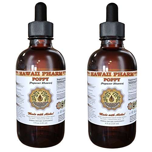 Poppy Liquid Extract, Poppy (Papaver Rhoeas) Tincture 2x2 oz