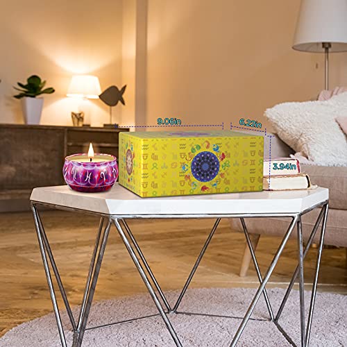 Scented Candles Gifts Set, 12 Constellations Jar Candles Set for Valentines Day Gifts, Candles for Home Scented with Portable Travel Tin, Candles Gifts for Women, Mother\'s Day, Birthday