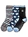 Noble Mount Women's (3 Pairs) Soft Anti-Skid Fuzzy Winter Crew Socks