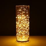 Christmas String Lights, Kohree 2 Set of Micro 30 LEDs Warm White Copper Wire Lights Battery Operated on 5 Ft Long Decor Rope Lights For Seasonal Decorative Christmas Holiday, Wedding,Home,Party
