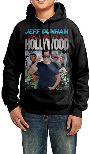 BHGT Youth Unisex Sweatshirt Jeff Dunham Unhinged In Hollywood Black Size M