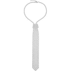 Gemoioio Pearl Neck Tie for Women, School Uniform Blouse | Pearl beads tie, easy to match any collar style, versatile for sch