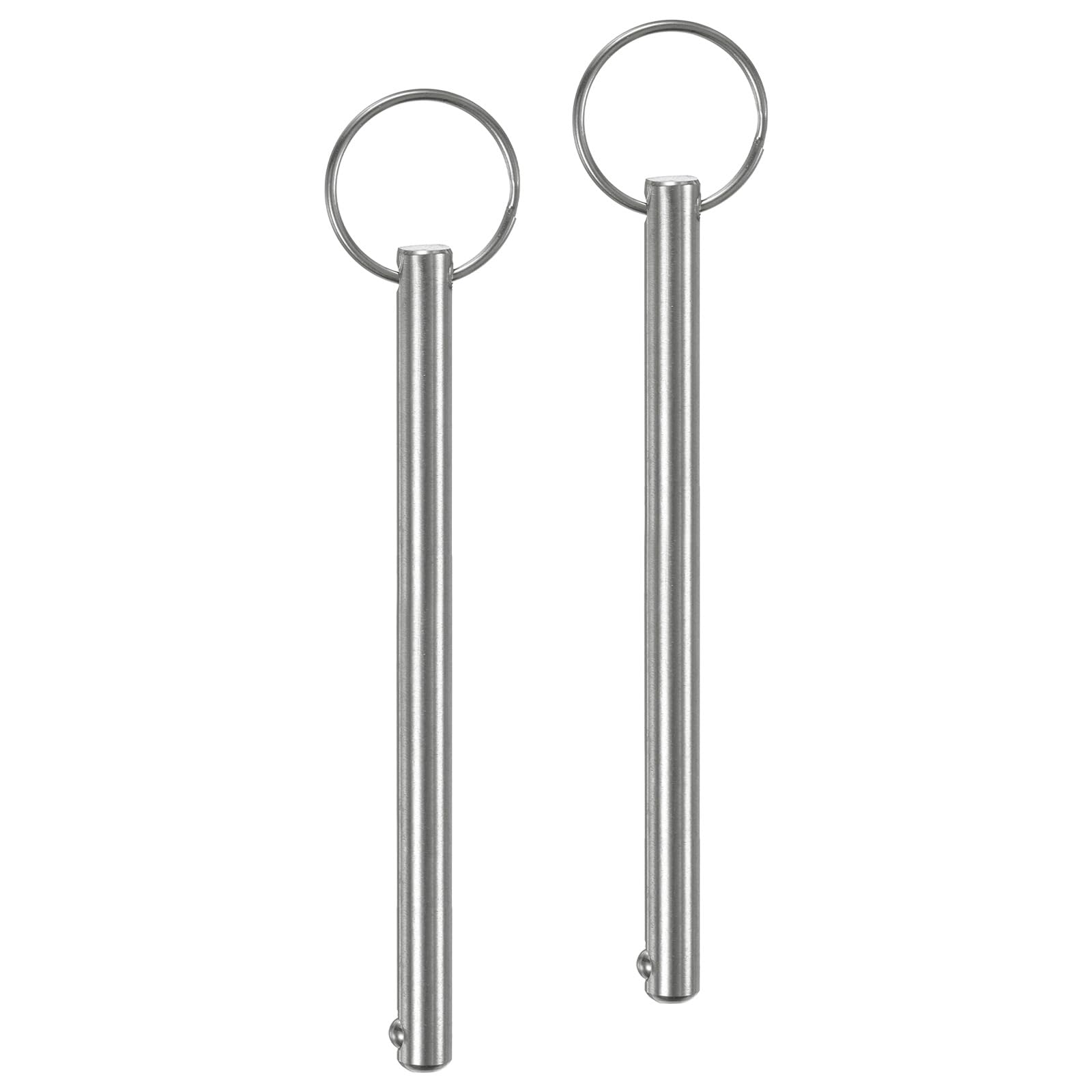 M METERXITY 2-Pack Quick Release Pins, 5/16" [8mm] Diameter, 4.13" [105mm] Usage Length Bimini Top Pin for Shipbuilding/Boat/Trailer, 4.72" [120mm] Total Length 304 Stainless Steel