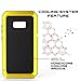 Galaxy S8 Plus case,Tomplus Extreme Hybrid Armor Alloy Aluminum Metal Bumper Soft Rubber Military Heavy Duty Shockproof Hard Case For Samsung Galaxy S8 plus (Yellow)
