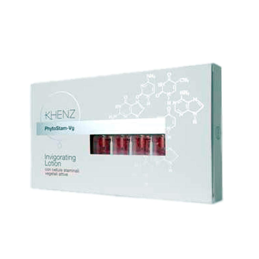 KHENZ Invigorating Lotion 6 Ampoules Concentrated Intensive Stem Cells 6 Vials of 5 ml | Alcohol Free