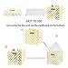 BAIST Foldable Storage Cube Bins 11 x 11 Collapsible Decorative Fabric Storage Cubes Organizer Cubbies Storage Cubes Woven Baskets for Storage, Closet, Food, Toys, Shelf (4-Pack, Gold Circle)