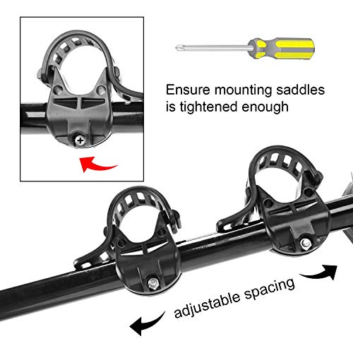 XCAR 2-Bike Trunk Bike Mount Bicycle Rack Carrier for Car, Sedans, Hatchbacks, Minivans, SUVs